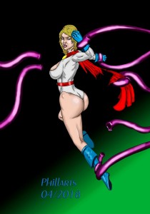 Power Girl vs Tentacles