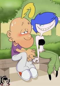 Titeuf And Marie Kanker In The Park